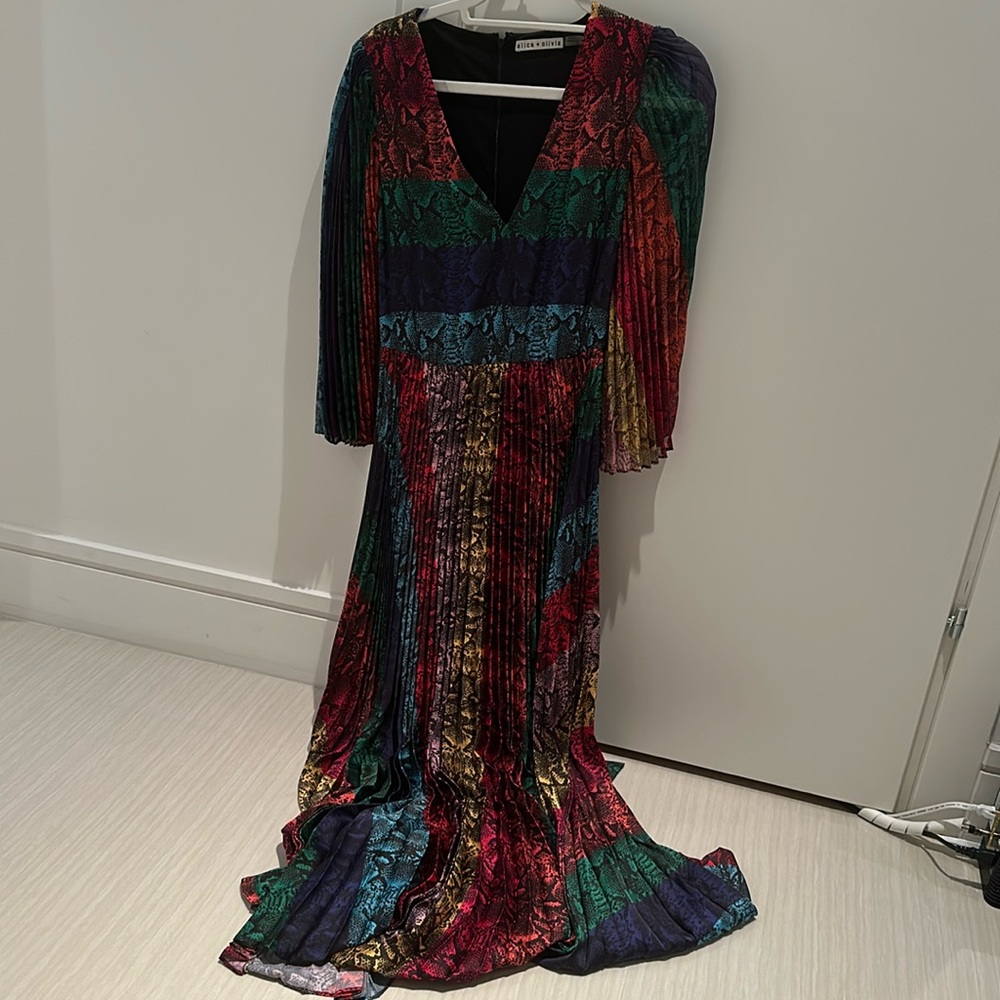 Alice And Olivia Size 2 Multi-Color Maxi Dress - image 1